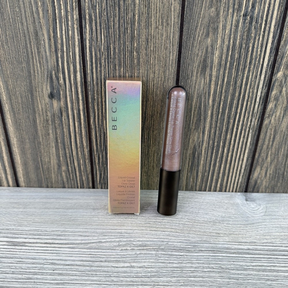 Becca Liquid Crystal Lip Topper Glow (Topaz x Gilt) 5g /0.17oz (NEW IN BOX)